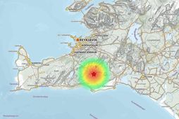 Here you can see where the earthquake was measured this morning.