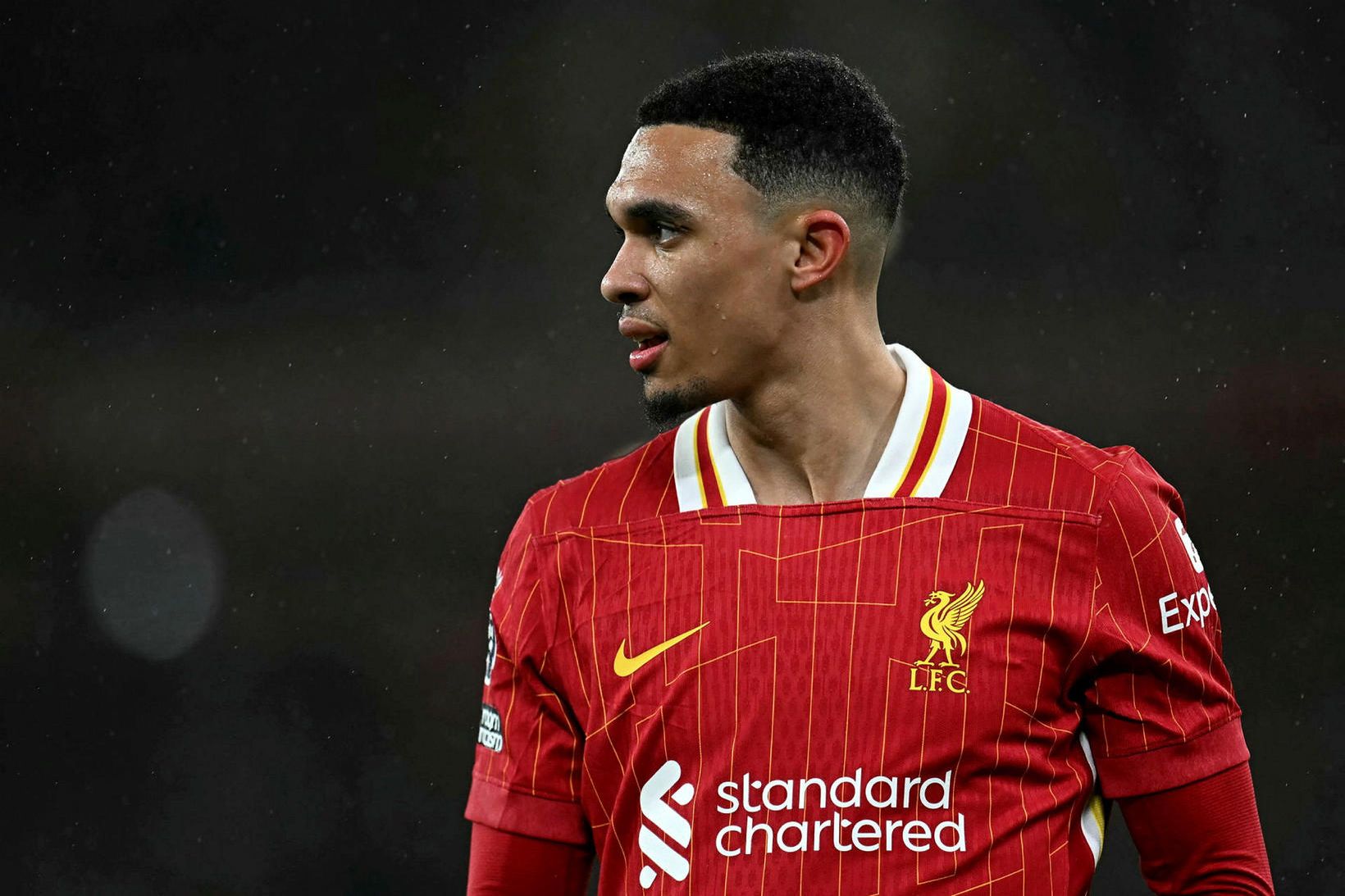 Trent Alexander-Arnold í leik með Liverpool.