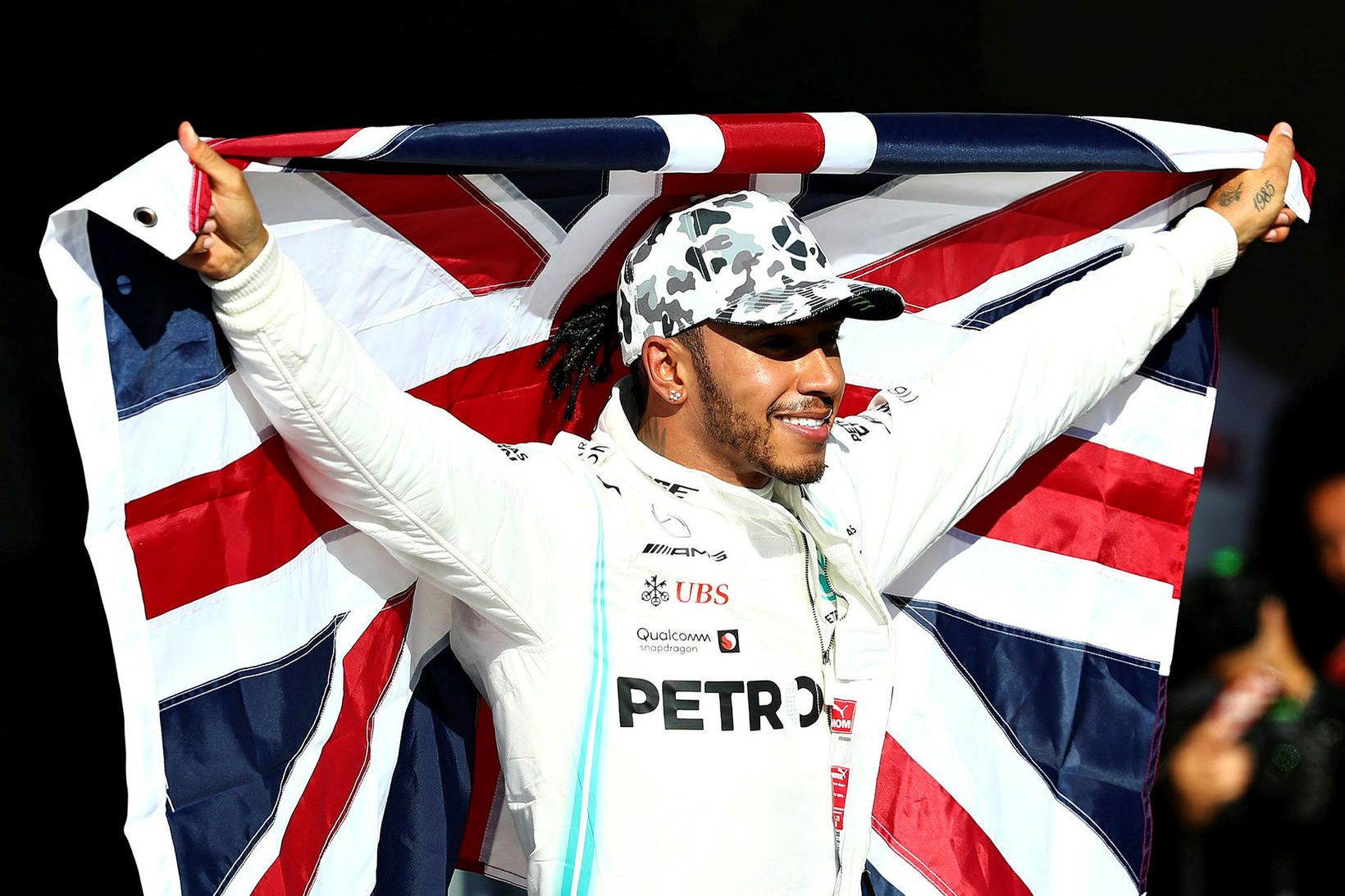 Lewis Hamilton fagnar sjötta titlinum í Austin.