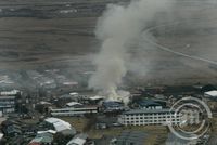 Eldsvoði í flugeldasölu í Hveragerði