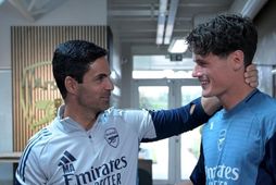 Stjórinn Mikel Arteta ásamt Dananum Christian Nörgaard.
