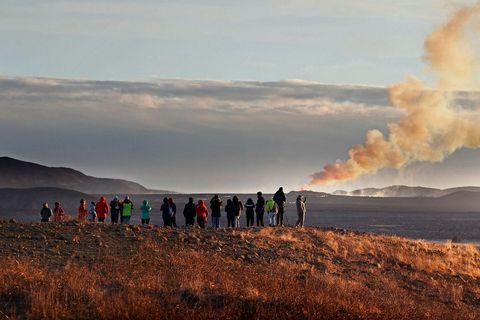 Gasdreifingarspá gerir ráð fyrir norðan- og norðaustanátt átt á gosstöðvunum í dag