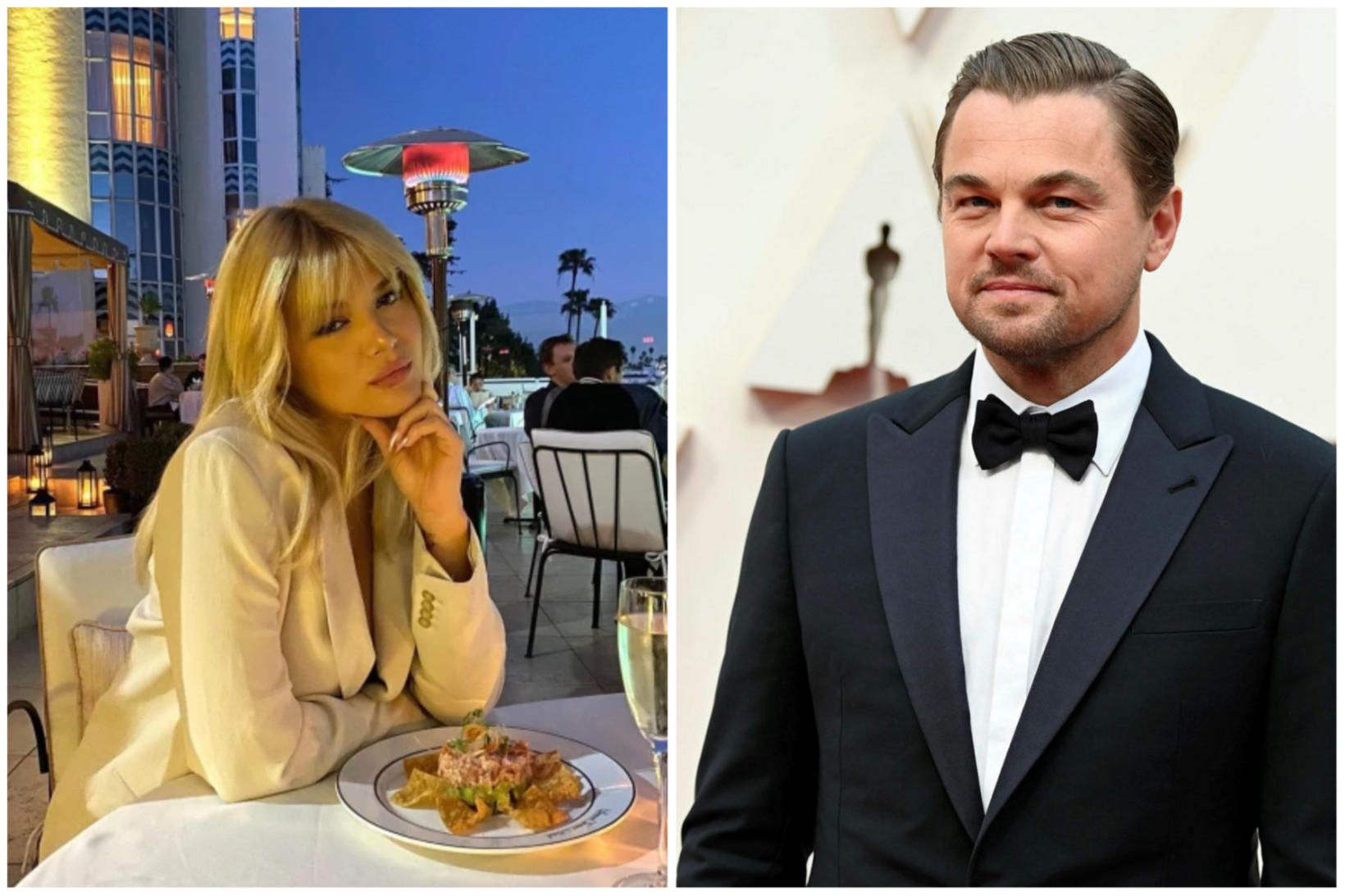 Victoria Lamas og Leonardo DiCaprio fóru út að borða saman …