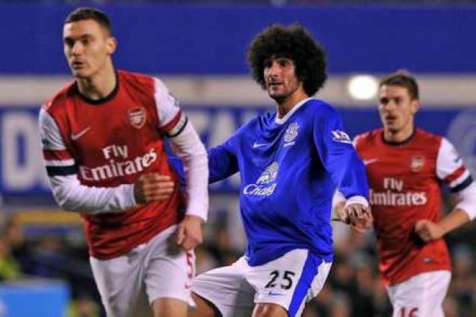 Fellaini skoraði fyrir Everton.