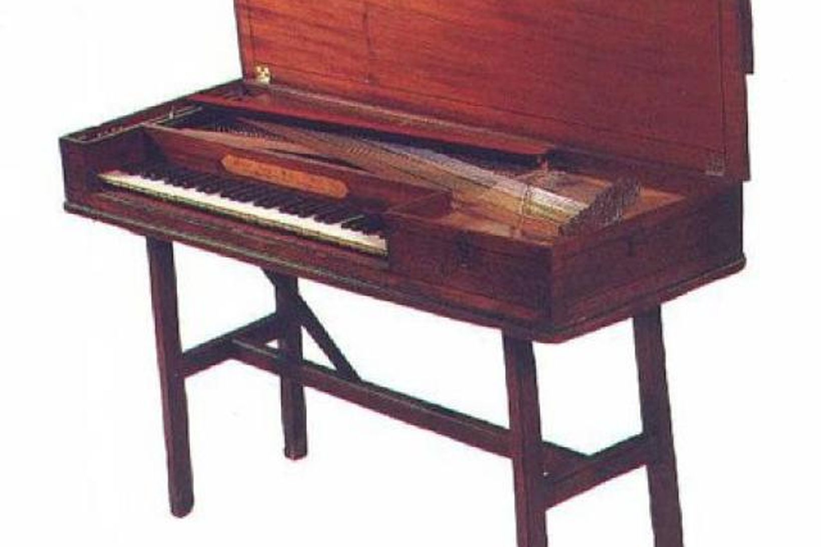 Píanóið er svokallað „square piano“.