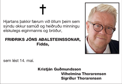 Friðriks Jóns Aðalsteinssonar,