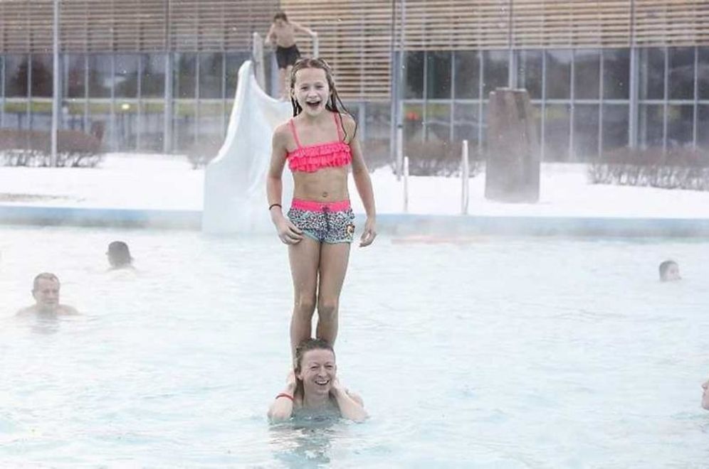 Maríanna Karlsdóttir og dóttir hennar Herdís Anna komu til Íslands í jólafrí frá Noregi og …