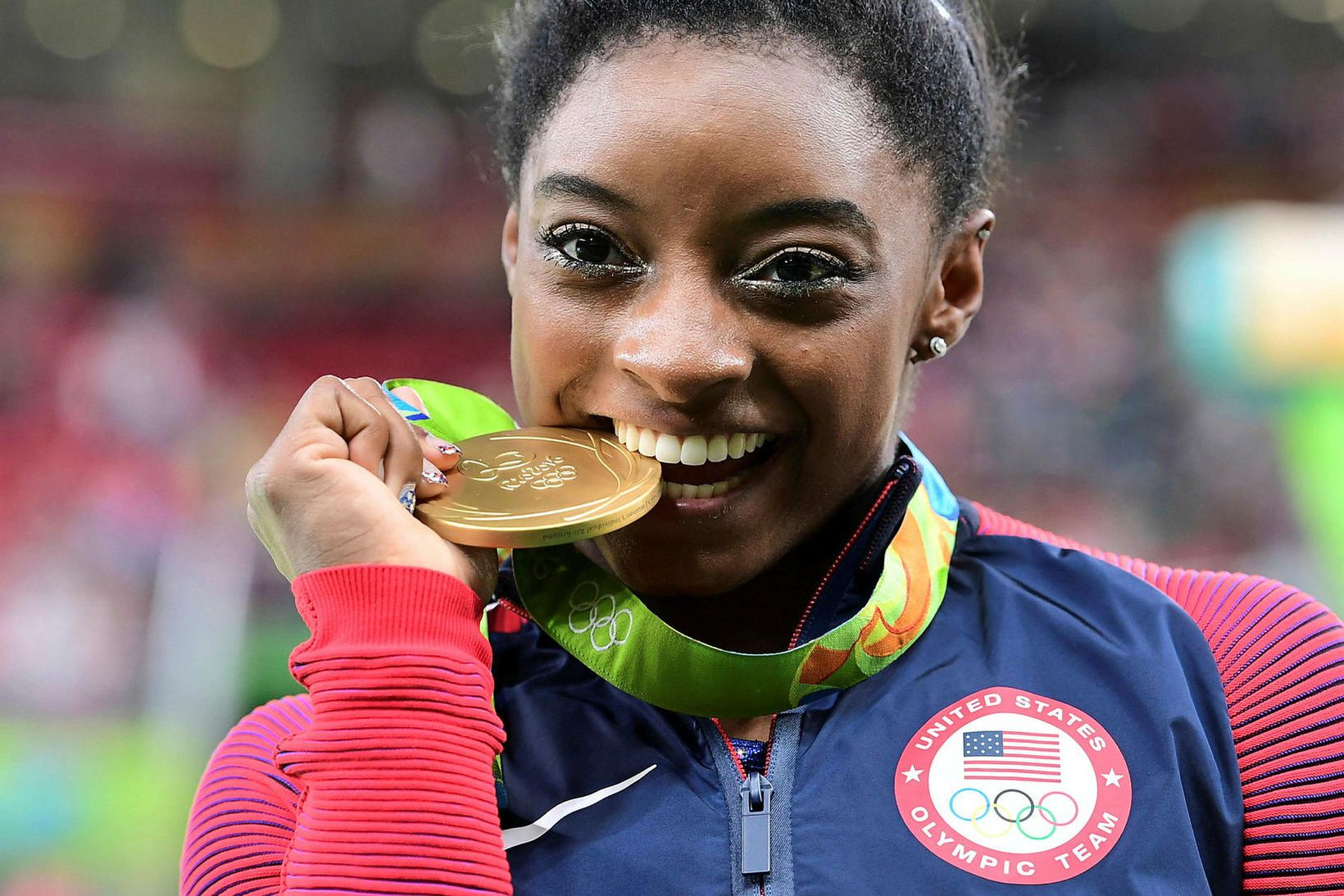 Simone Biles er gríðarlega sigursæl.