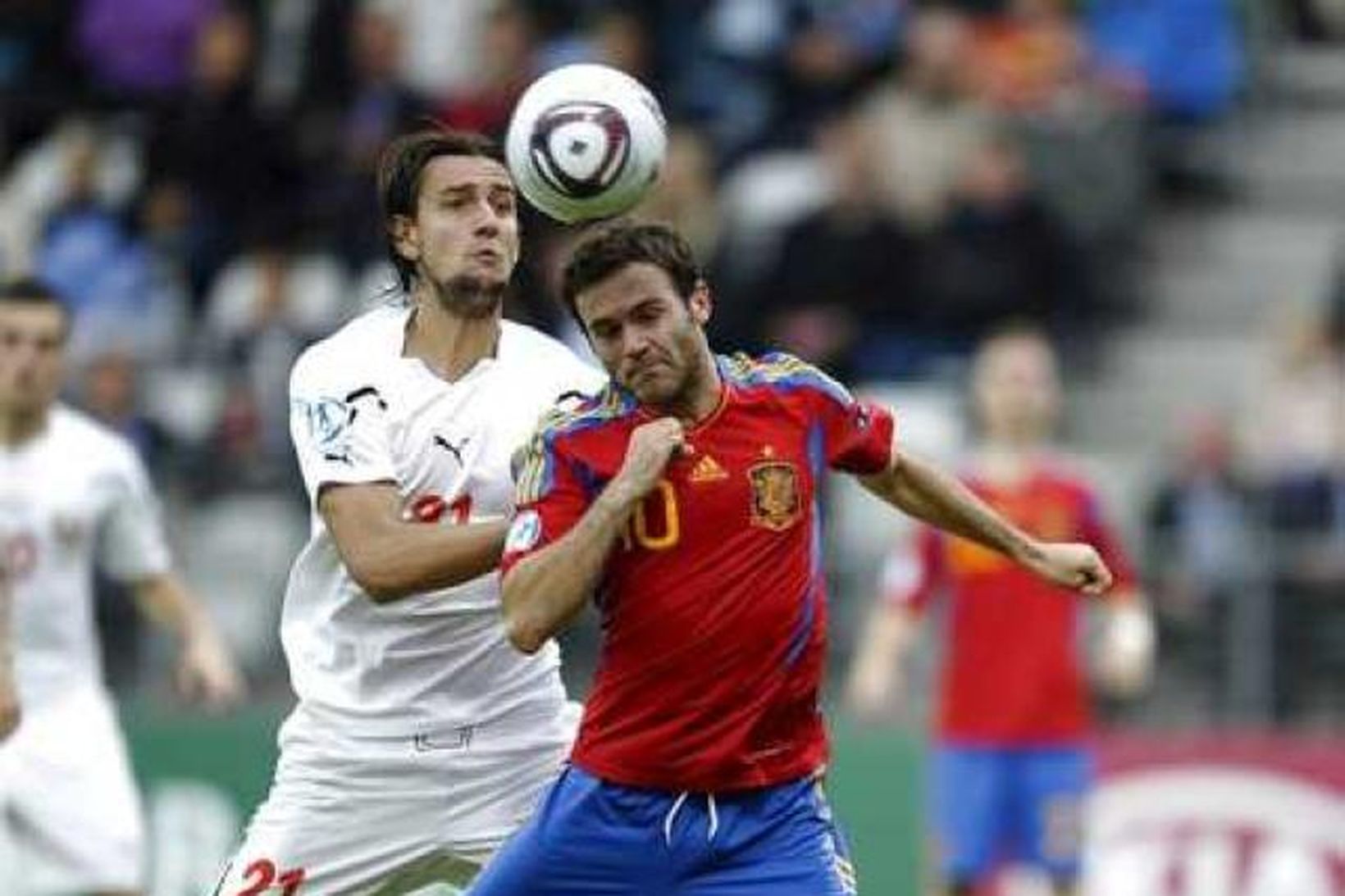 Juan Mata í leik með spænska landsliðinu.