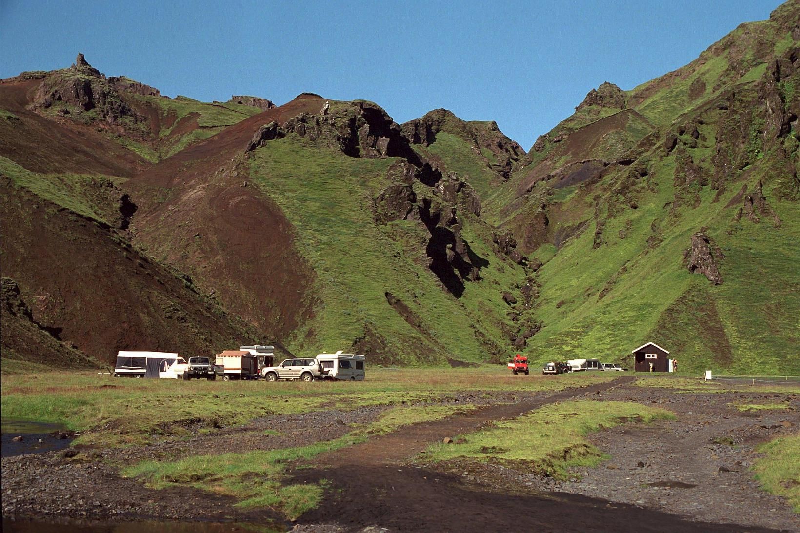 Brennisteinslykt við Múlakvísl er býsna algeng á þessum árstíma.