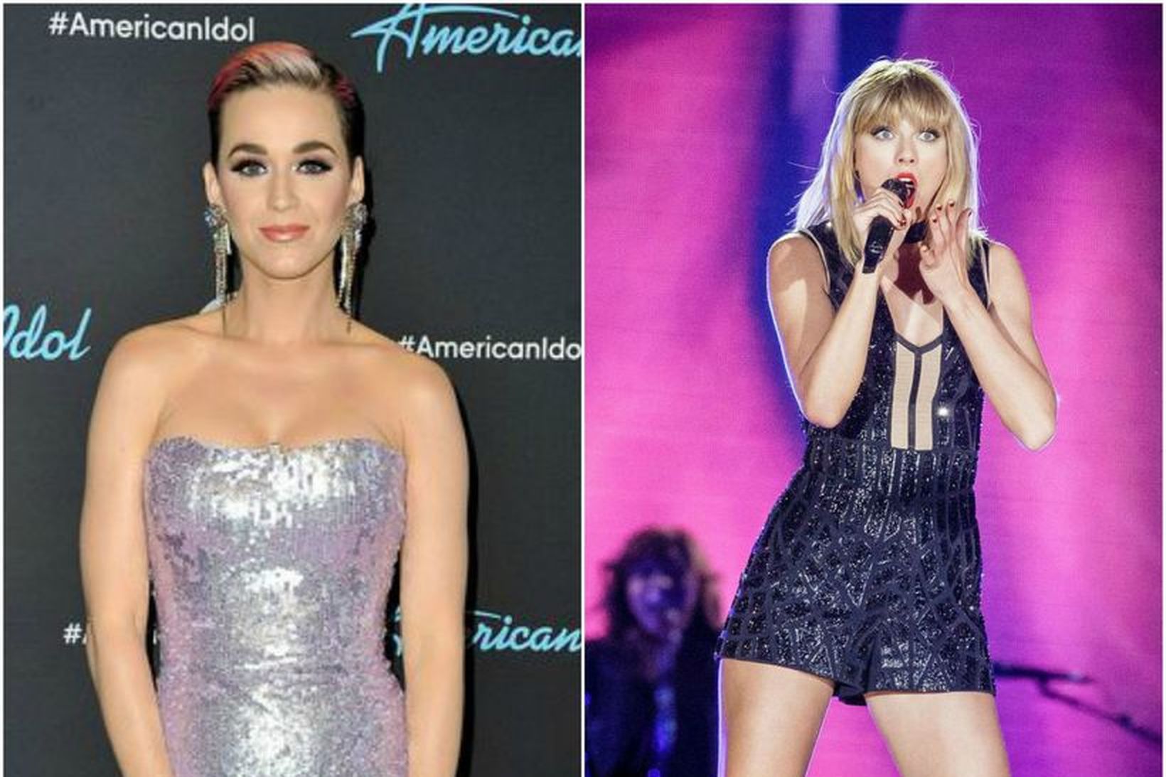 Katy Perry og Taylor Swift voru miklar óvinkonur um skeið.