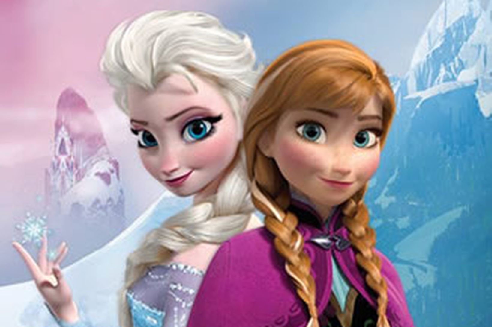 Systurnar Elsa og Anna úr Frozen.