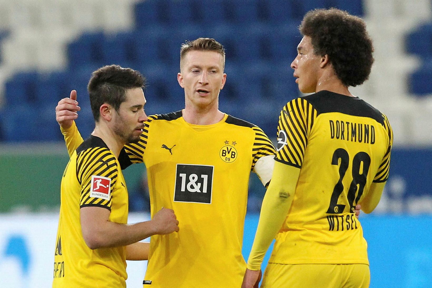 Dortmund vann eins marks sigur í dag.