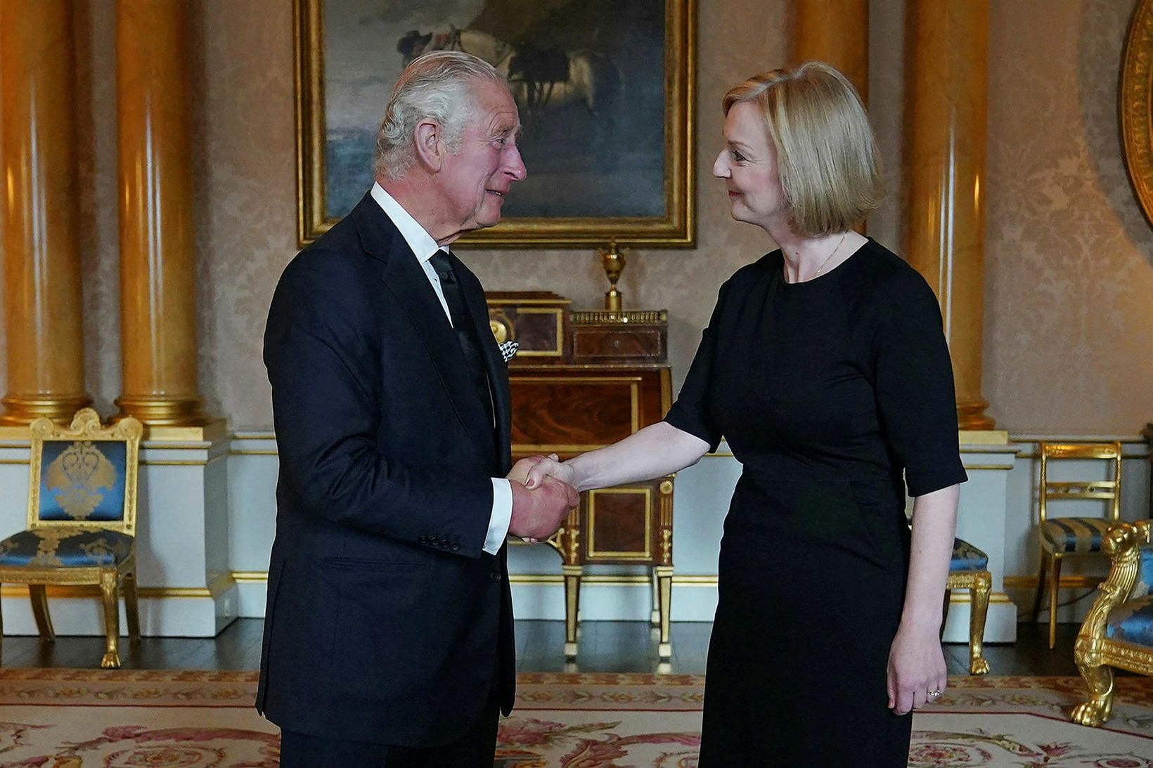 Karl III Bretakonungur og Liz Truss forsætisráðherra á sínum fyrsta …