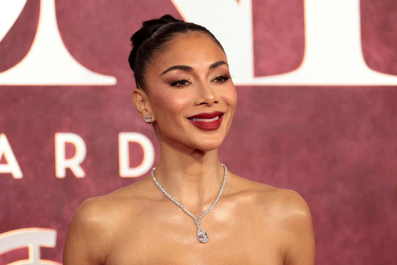 Nicole Scherzinger þegar hún mætti til 78. Tony-verðlaunahátíðarinnar í Radio …