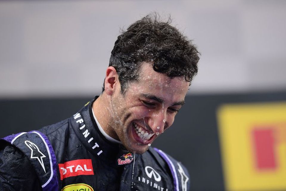 Daniel Ricciardo er aldrei öðru vísi en brosandi.