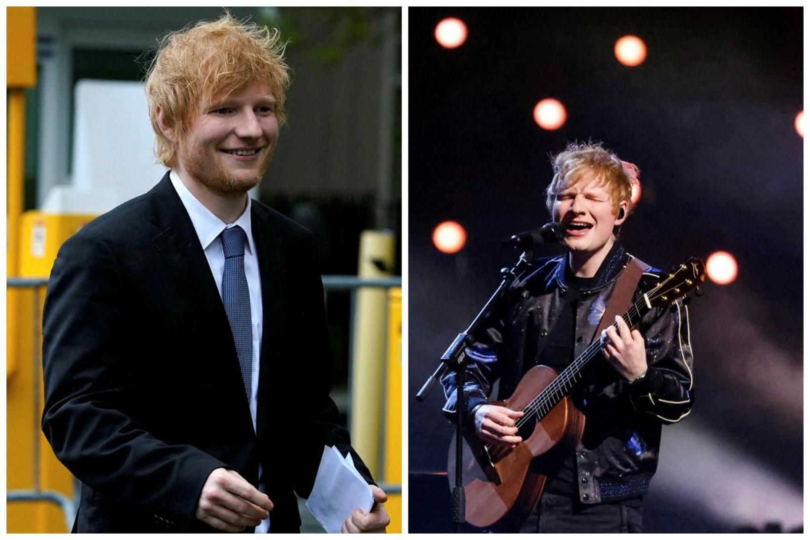 Breski tónlistarmaðurinn Ed Sheeran hélt fría tónleika í Hollywood á …