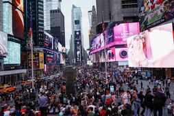 Times-torg í New York-borg er vinsæll ferðamannastaður í Bandaríkjunum.