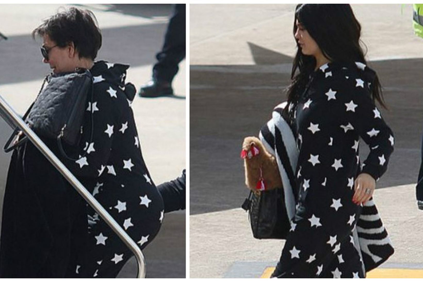 Kris Jenner og dóttir hennar Kylie Jenner klæddust sama gallanum …