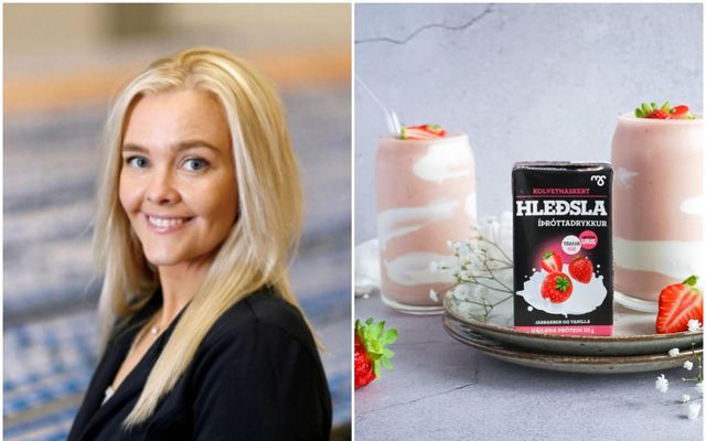 Nýjasta æðið hjá Halldóru Arnadóttur er hleðslubúst með jarðarberjum og vanillu.
