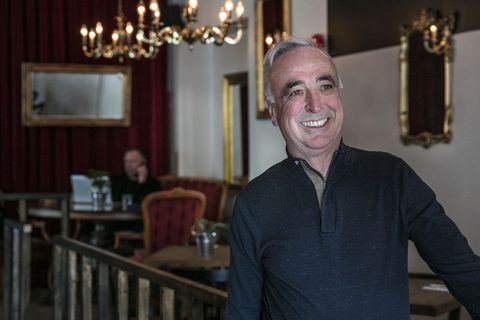 German hotelier Klaus Ortlieb had to rely on  a voluntary rescue team when his heavy hotel sign came unhinged in a winter storm.