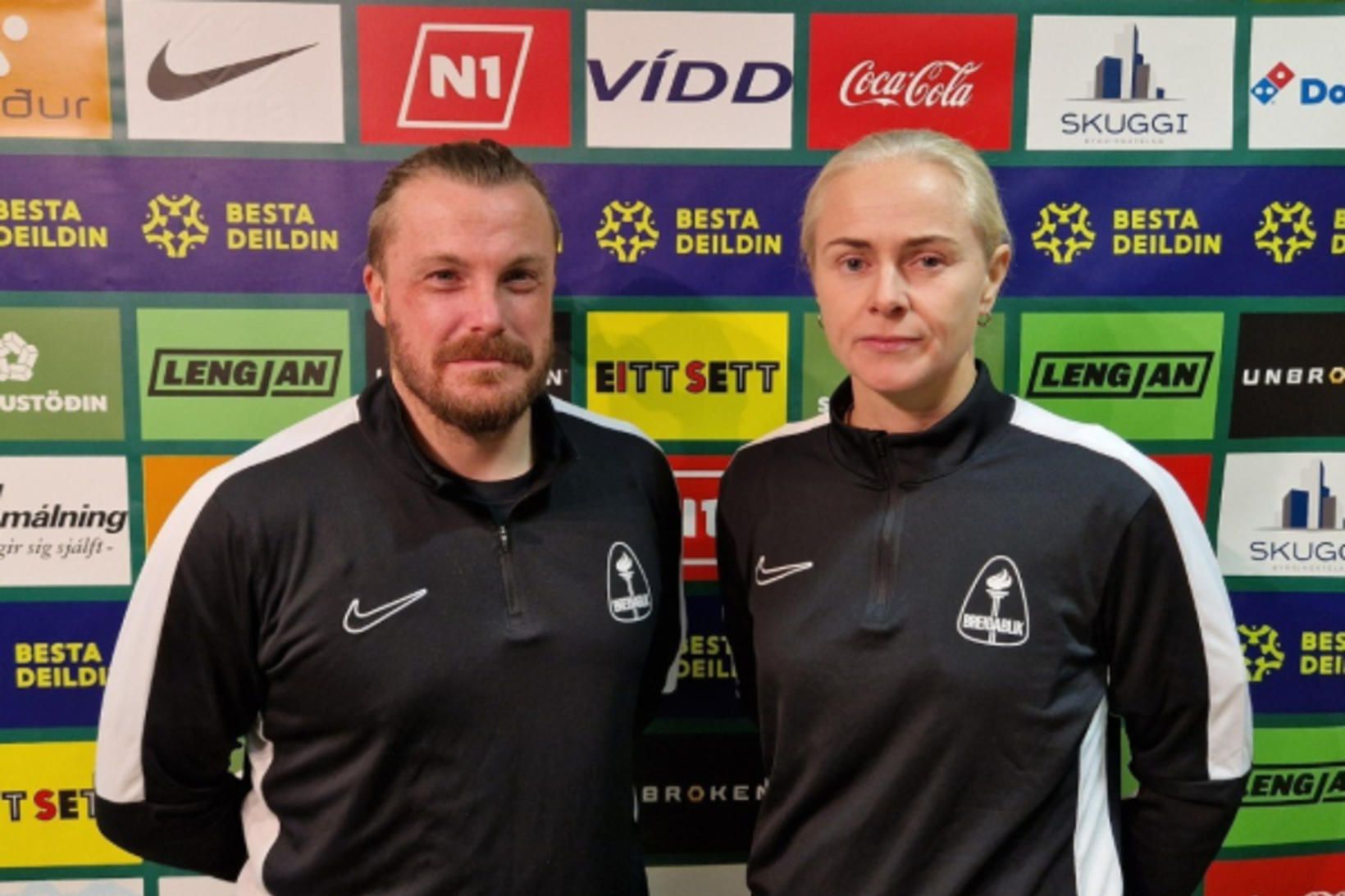 Nik Chamberlain og Edda Garðarsdóttir.