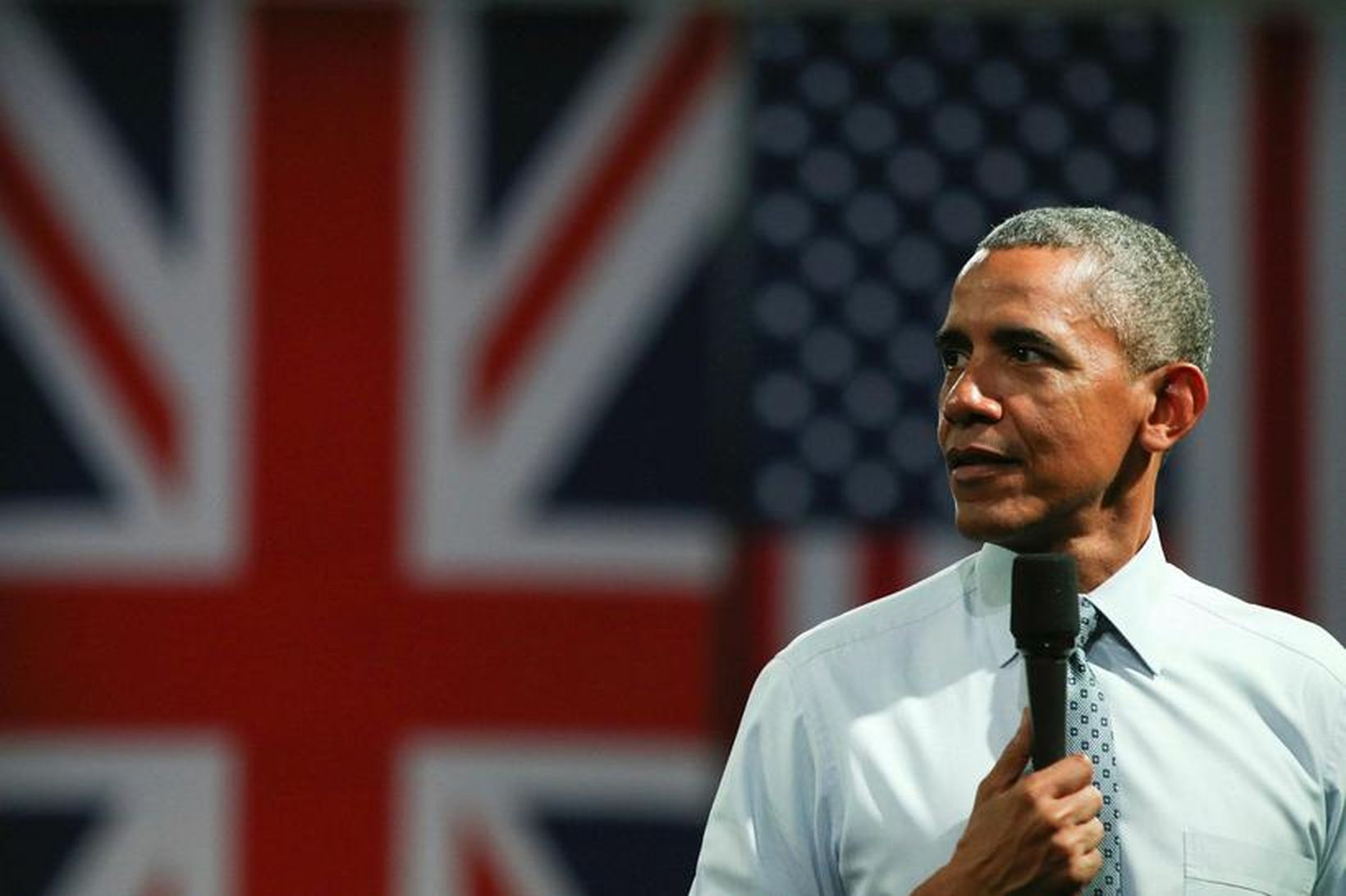 Barack Obama er í opinberri heimsókn í Bretlandi.