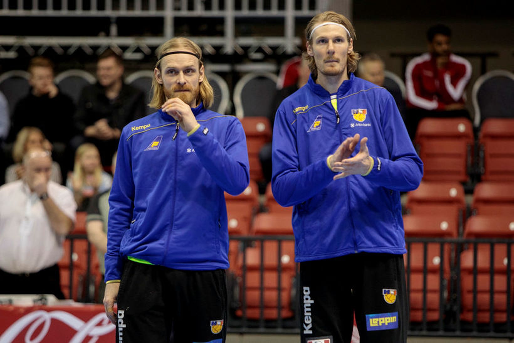 Björgvin Páll Gústavsson og Aron Rafn Eðvarðsson.