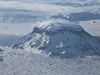 The mountain Herðubreið in winter clothing.