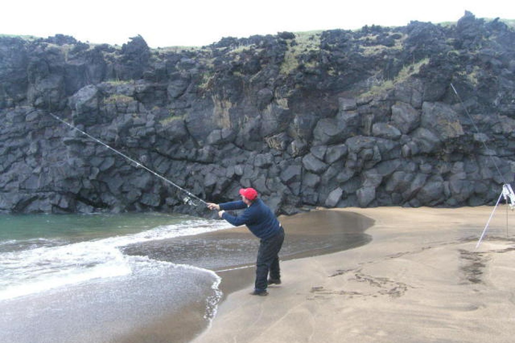 Strandveiði í Viðey.