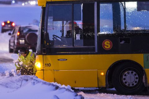 No buses to Borgarnes, Akureyri or south Iceland for the moment.