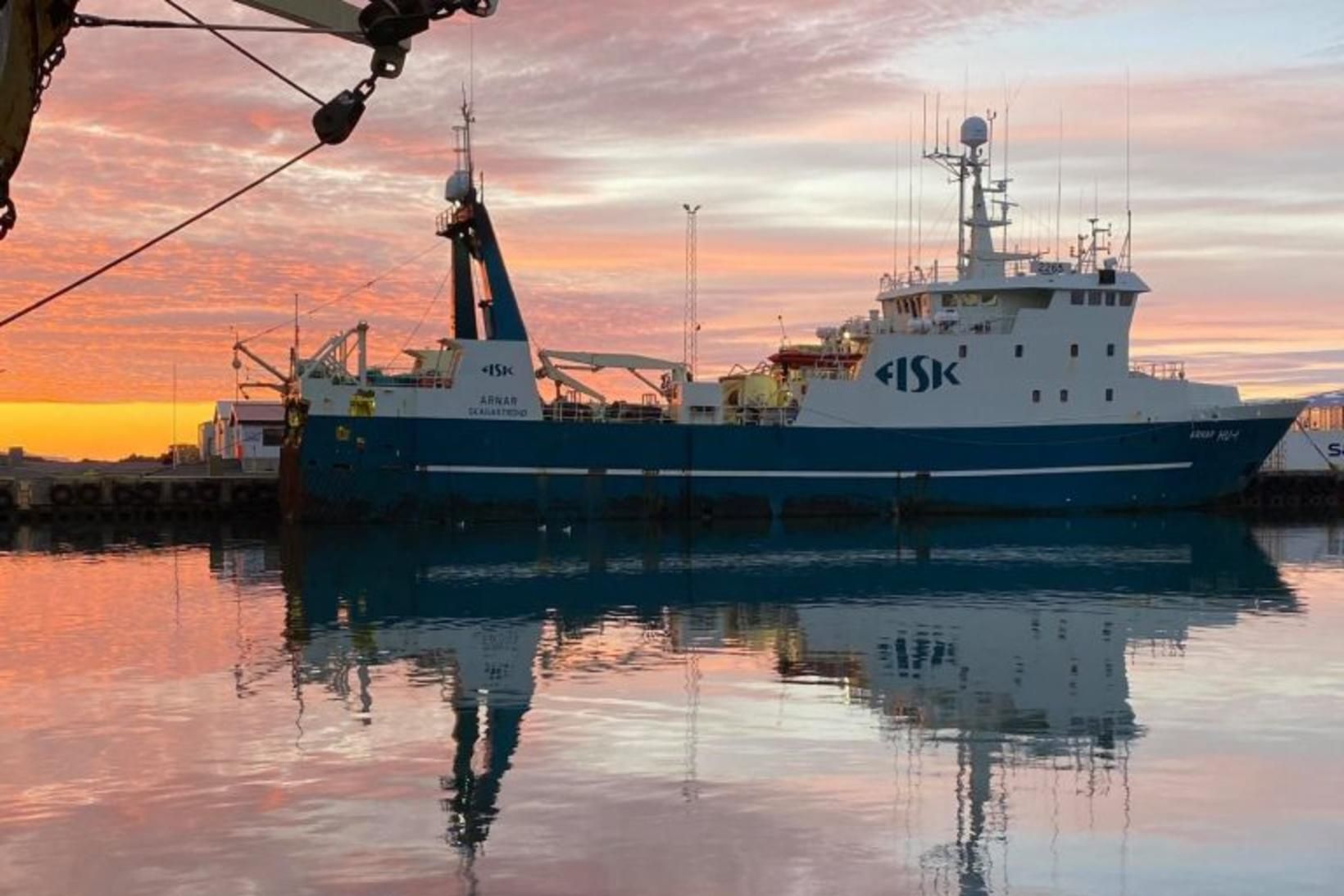 Síðasti túr Arnars HU-1 í desember var nokkuð góður.