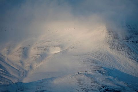 Mount Esja in its winter coat can be very dangerous.
