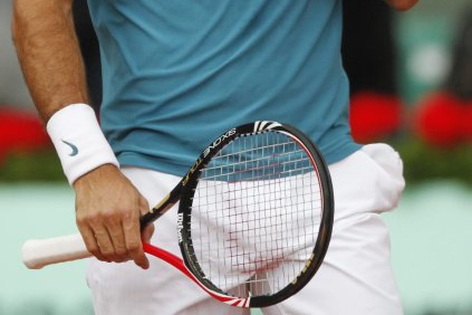 Roger Federer eftir tapleikinn gegn Svíanum Robin Soderling.