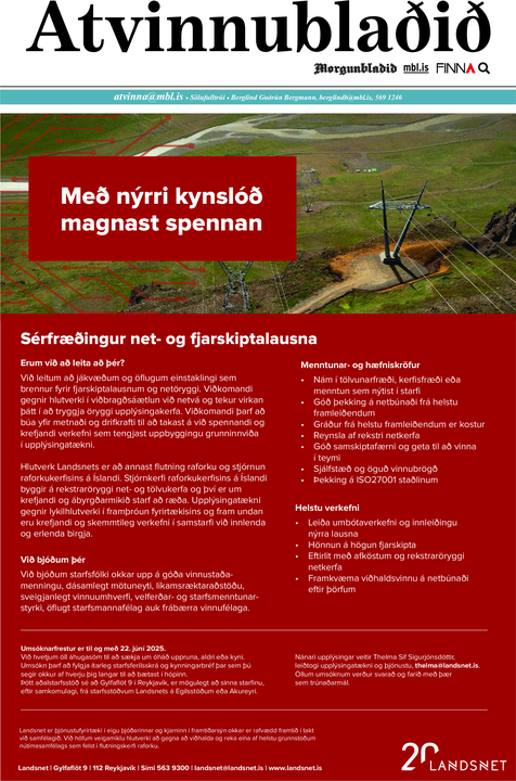 Atvinnublað Morgunblaðsins