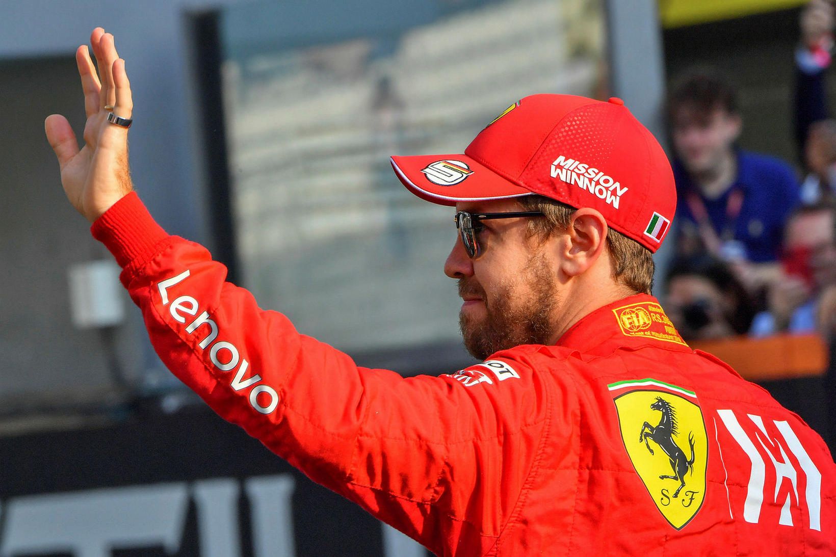 Sebastian Vettel kveður Ferrari við vertíðarlok 2020.