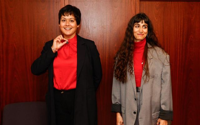 Elissa May Phillips and Sahar Babaei i héraðsdómi í dag.
