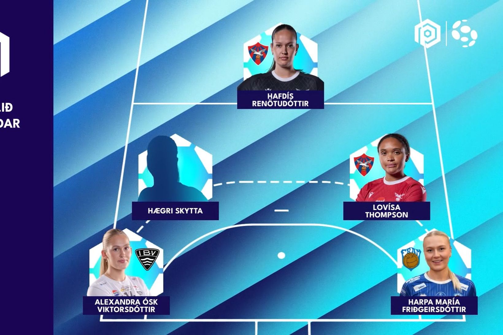 „Hún leiddi liðið í þessum toppslag“