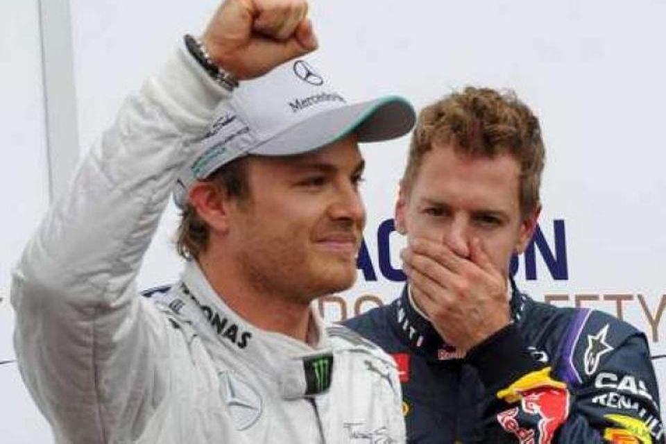 Rosberg var einráður í Mónakó, Vettel komst aldrei í tæri við hann.