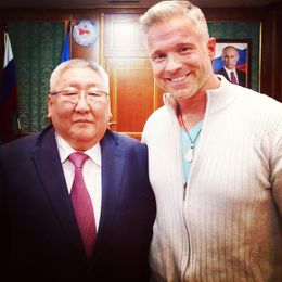 Sölvi Fannar with the Yakutian president, Egor Borisov.