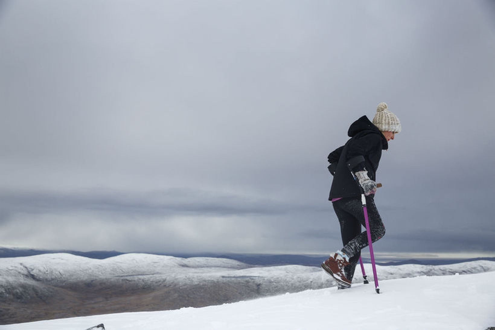 Nikki Bradley á Errigal fjalli