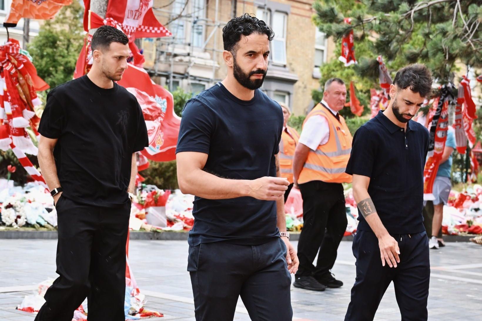 Diogo Dalot, Rúben Amorim og Bruno Fernandes minnast Diogo Jota …
