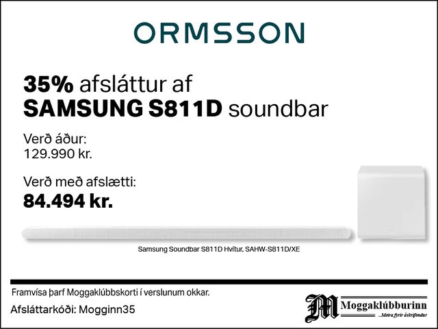 ormsson - Soundbar Samsung hvítur