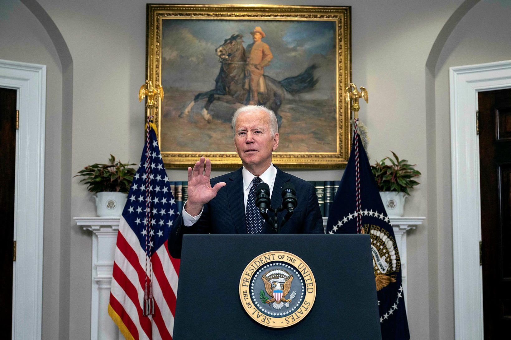 Joe Biden Bandaríkjaforseti sagði fyrr í kvöld að hann teldi …