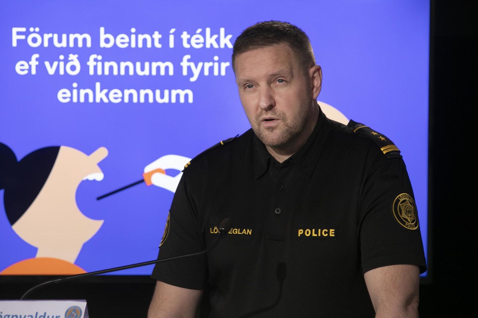 Rögnvaldur Ólafsson aðstoðaryfirlögregluþjónn.