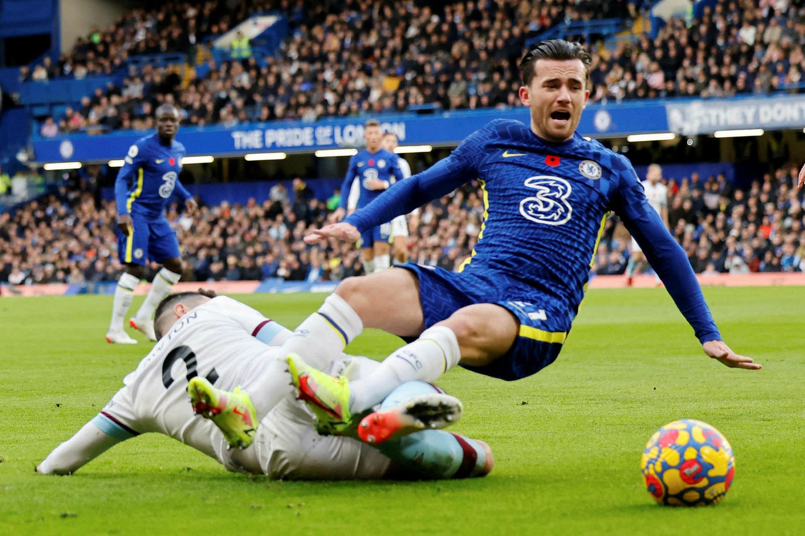 Ben Chilwell í leik með Chelsea gegn Burnley í nóvember.