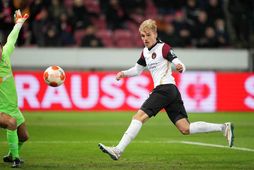 Gustav Isaksen í leik með Midtjylland fyrir nokkrum árum.