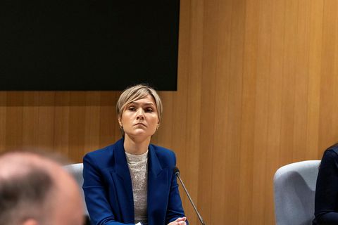 Kristrún Frostadóttir sat fyrir svörum í stjórnskipunar- og eftirlitsnefnd þingsins í dag.