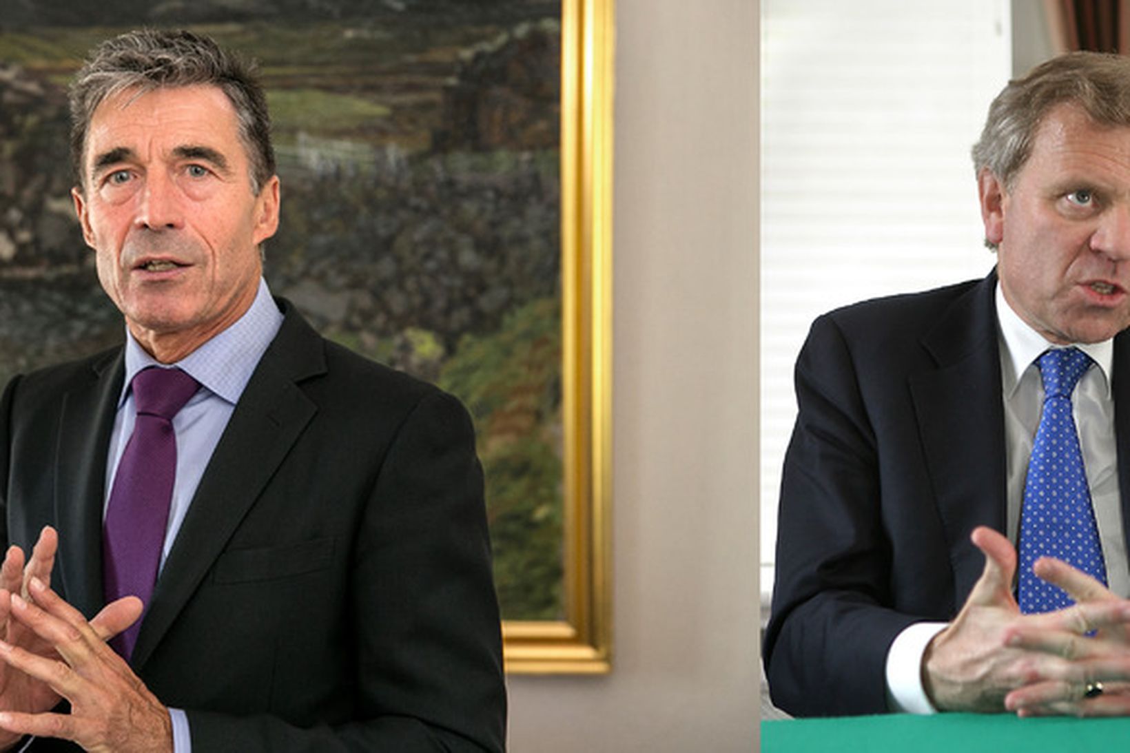 Anders Fogh Rasmussen og Jaap de Hoop Scheffer.