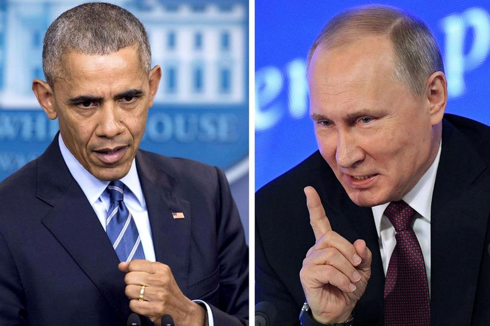 Barak Obama, forseti Bandaríkjanna og Vladimir Putin, forseti Rússlands.